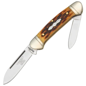 Rough Ryder Mini Canoe Amber Jigged Bone