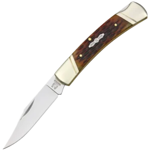 Rough Ryder Lockback Amber Bone