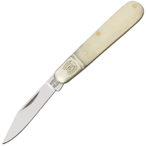 Rough Ryder Small Barlow Pocket Knife White Smooth Bone