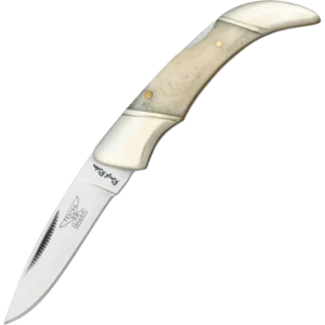 Rough Ryder White Smooth Bone Lockback