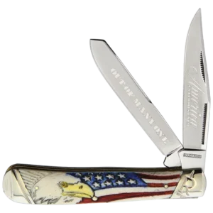 Rough Ryder America Carved Bone Trapper