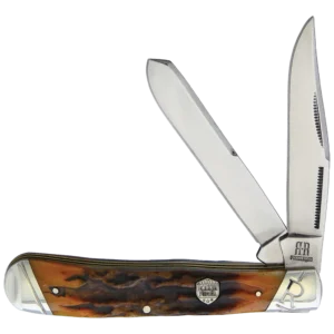 Rough Ryder Brown Stag Bone Trapper