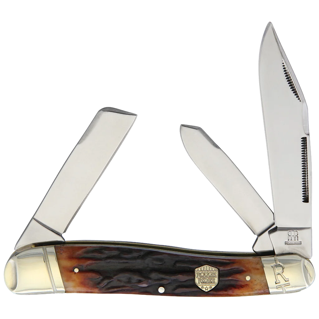 Rough Ryder Stag Bone Jumbo Stockman