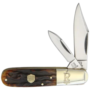 Rough Ryder Barlow Brown Stag Bone Folding Knife