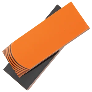 Rough Ryder Knife Handle Slab Black and Orange G-10