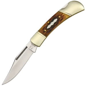 Rough Ryder Lockback - Amber Bone