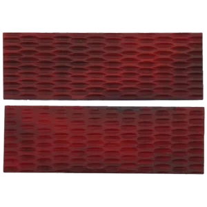 Rough Ryder Knife Scales Red Jigged Bone