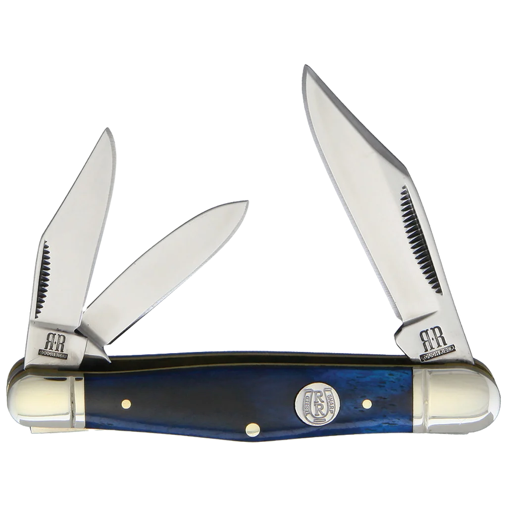 Rough Ryder Blue Smooth Bone Whittler