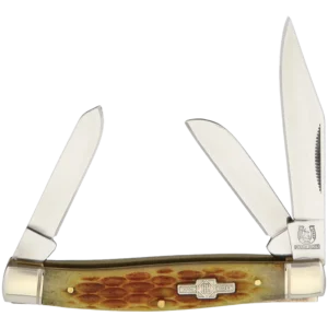 Rough Ryder Brown Jigged Bone Medium Stockman