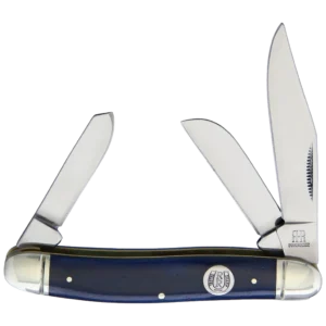 Rough Ryder Blue Smooth Bone Stockman