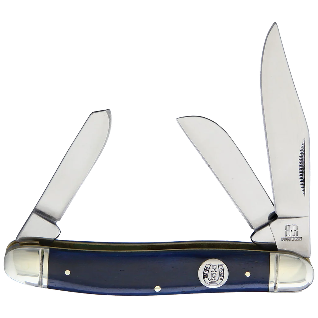 Rough Ryder Blue Smooth Bone Stockman