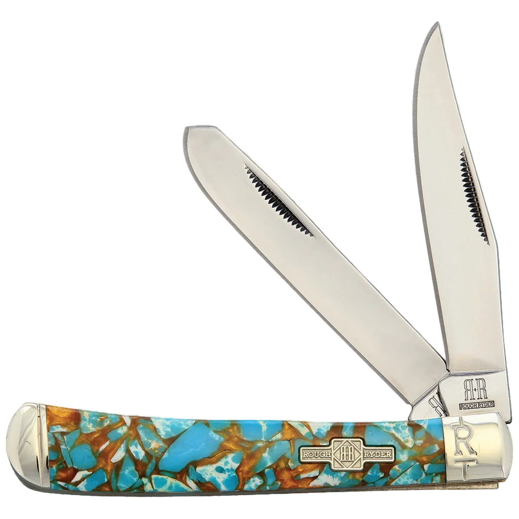 Rough Ryder Turquoise and Amber Trapper