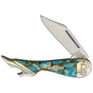 Rough Ryder Turquoise and Amber Small Lady Leg