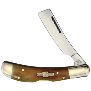 Rough Ryder Lockback Razor Smooth Amber