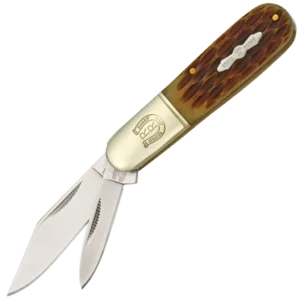 Rough Ryder Brown Jigged Bone Barlow Folding Knife