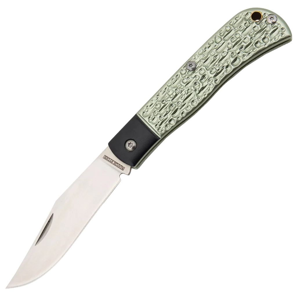 Rough Ryder Green Aluminum Folder