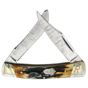 Rough Ryder Cinnamon Bone Stag Small Moose Folding Knife