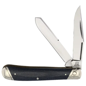 Rough Ryder Denim Micarta T10 Carbon Trapper