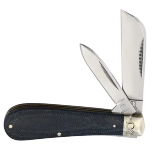 Rough Ryder Denim Micarta T10 Carbon Half Hawk