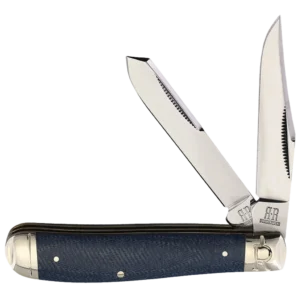 Rough Ryder Denim Micarta T10 Carbon Mini Trapper