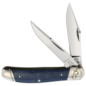 Rough Ryder Denim Micarta T10 Carbon Copperhead
