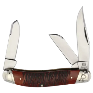 Rough Ryder Tiger Stripe Sowbelly Folding Knife