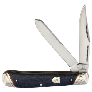 Rough Ryder Faded Blue Jeans Trapper Folding Knife