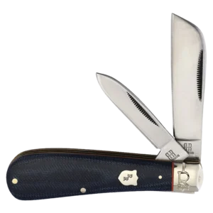 Rough Ryder Faded Blue Jeans Half Hawk Folding Knife
