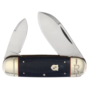 Rough Ryder Denim Micarta Large Toenail Folding Knife
