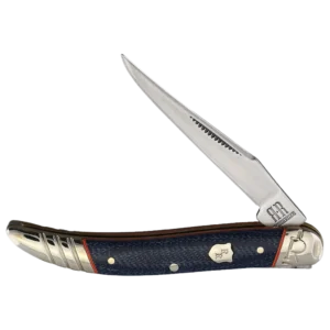 Rough Ryder Faded Blue Jeans Tiny Toothpick Folding Knife