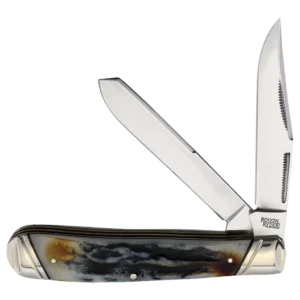 Rough Ryder Classic Cinnamon Bone Stag Trapper Folding Knife