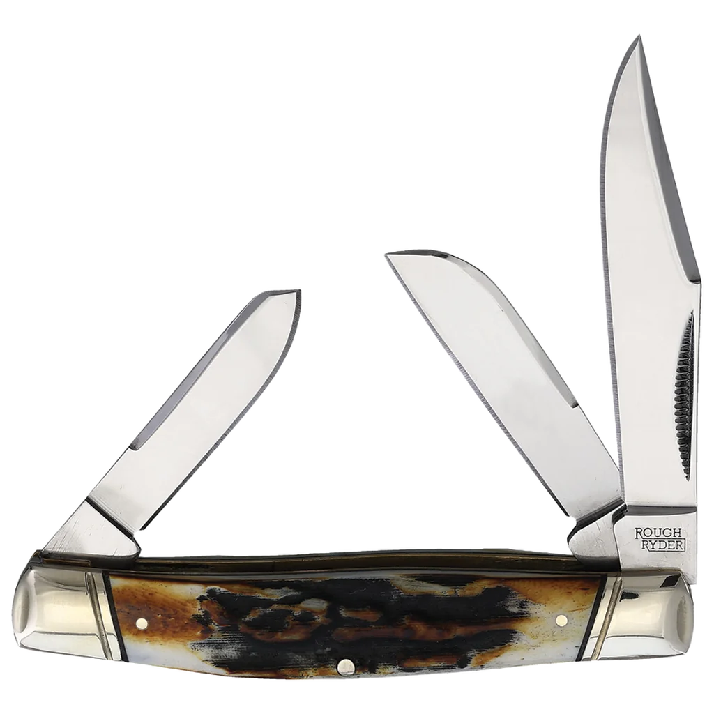 Rough Ryder Stockman Cinnamon Bone Stag