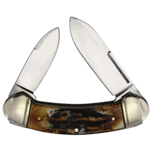 Rough Ryder Classic Cinnamon Bone Stag Bow Canoe