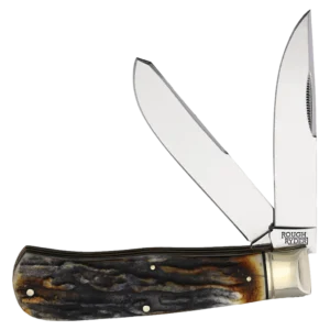 Rough Ryder Cinnamon Bone Stag Jumbo Trapper