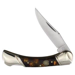 Rough Ryder Imitation Tortoise Lockback