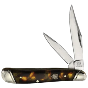 Rough Ryder Tortoise Shell Two-Blade Peanut