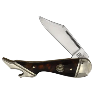 Rough Ryder Imitation Tortoise Shell Leg Knife