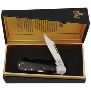 Alternative view of Rough Ryder Black Reserve Smooth Bone Copperhead Lockback