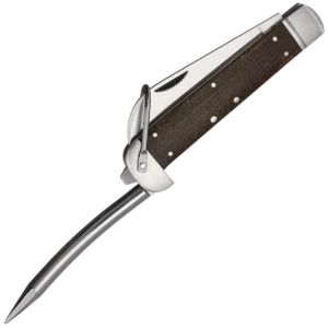 Alternative view of Rough Ryder Marlin Spike Folding Knife Brown Micarta