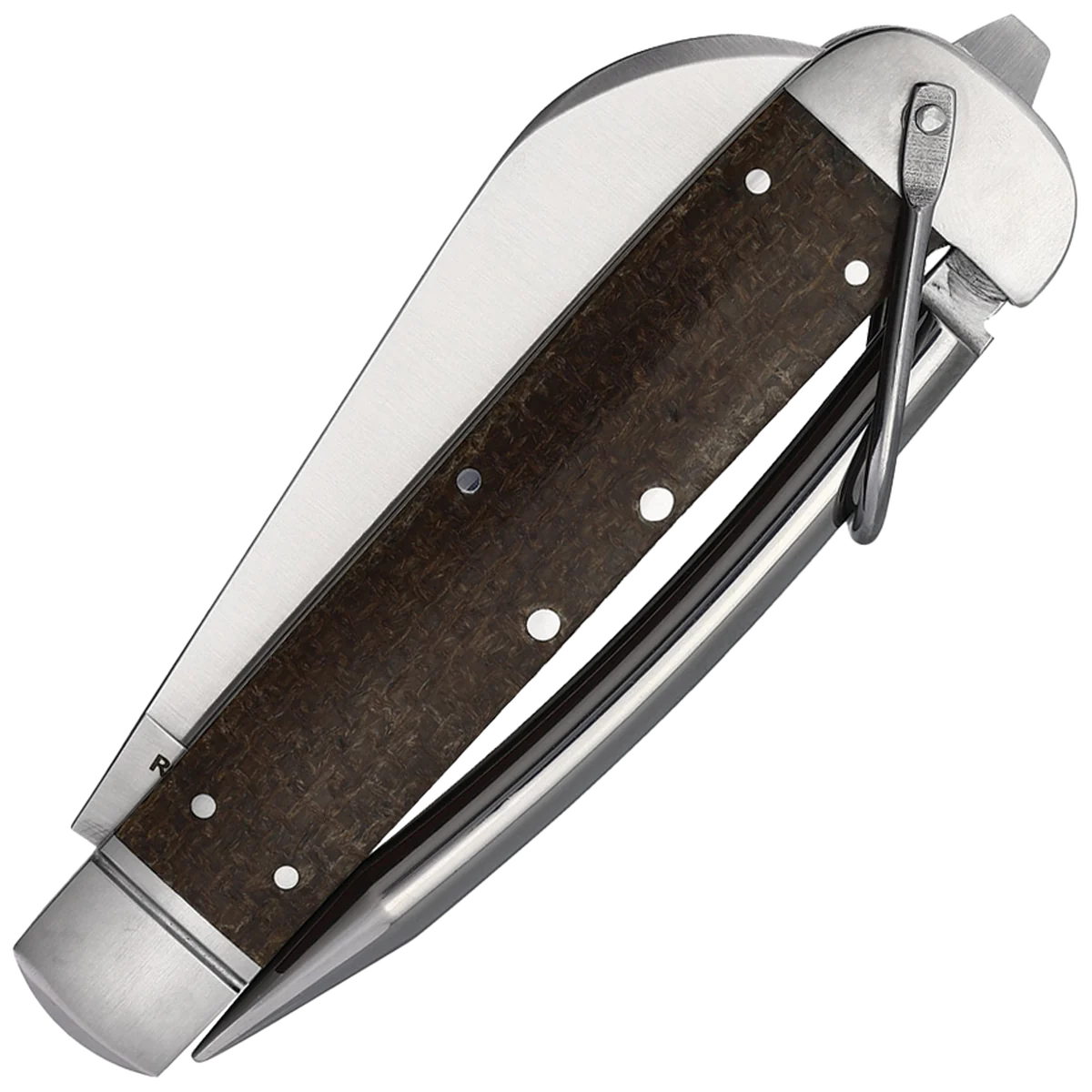 Rough Ryder Marlin Spike Folding Knife Brown Micarta - Image 3