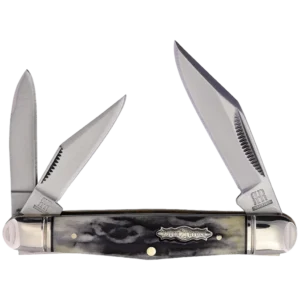 Rough Ryder Medium Whittler Black Stag Bone