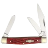 Rough Ryder Stockman Red Jigged Bone