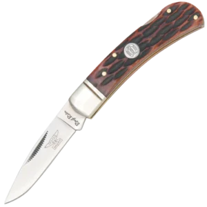 Rough Ryder Lockback Amber Bone