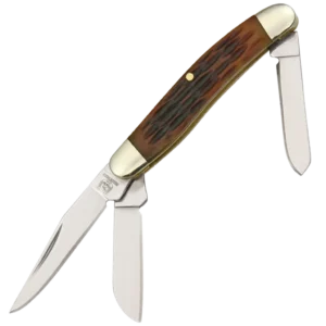 Rough Ryder Tiny Stockman Amber Bone