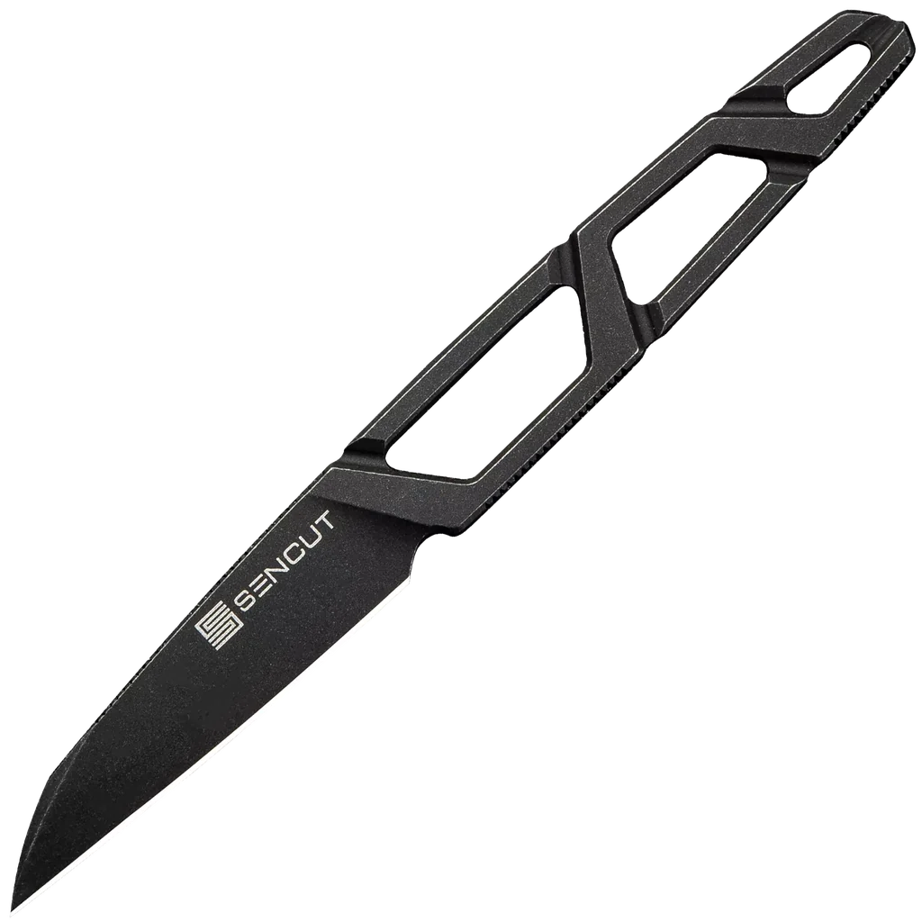 Sencut TEXO Fixed Blade Neck Knife - Black Stonewash
