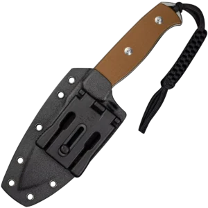 Alternative view of Sencut Toxodon Fixed Blade - Brown G-10