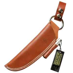 TOPS Brown Bushcraft Leather Sheath (L.H)
