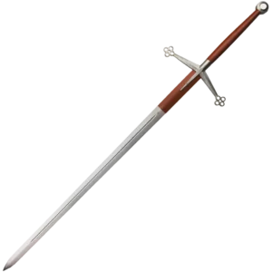 Kingston Arms Scottish Claymore Brown Handle w/Brown Ricasso