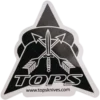 TOPS Logo Silkscreen Sticker 4"