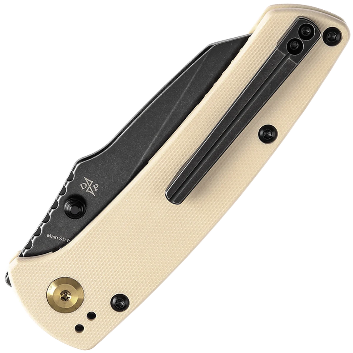 Kansept Main Street - Cream G-10 & Blackwash Blade - Image 2